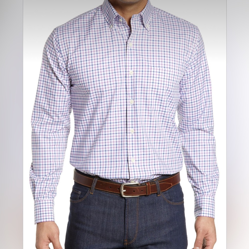 NWT ralph lauren performance dress shirt plaid